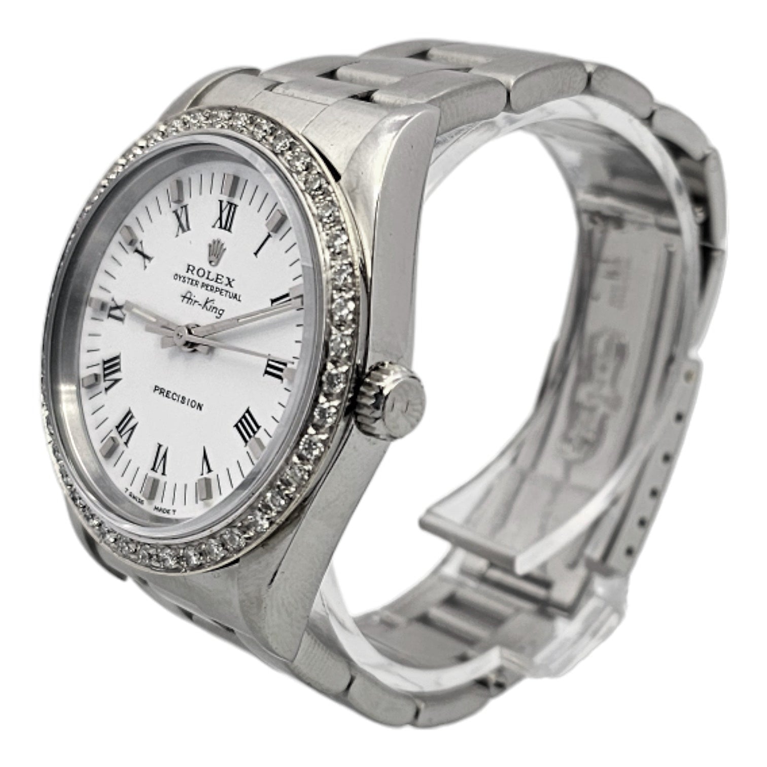 Rolex Air King Oyster Perpetual Precision Diamond Bezel Ref. 14000 - OU1054