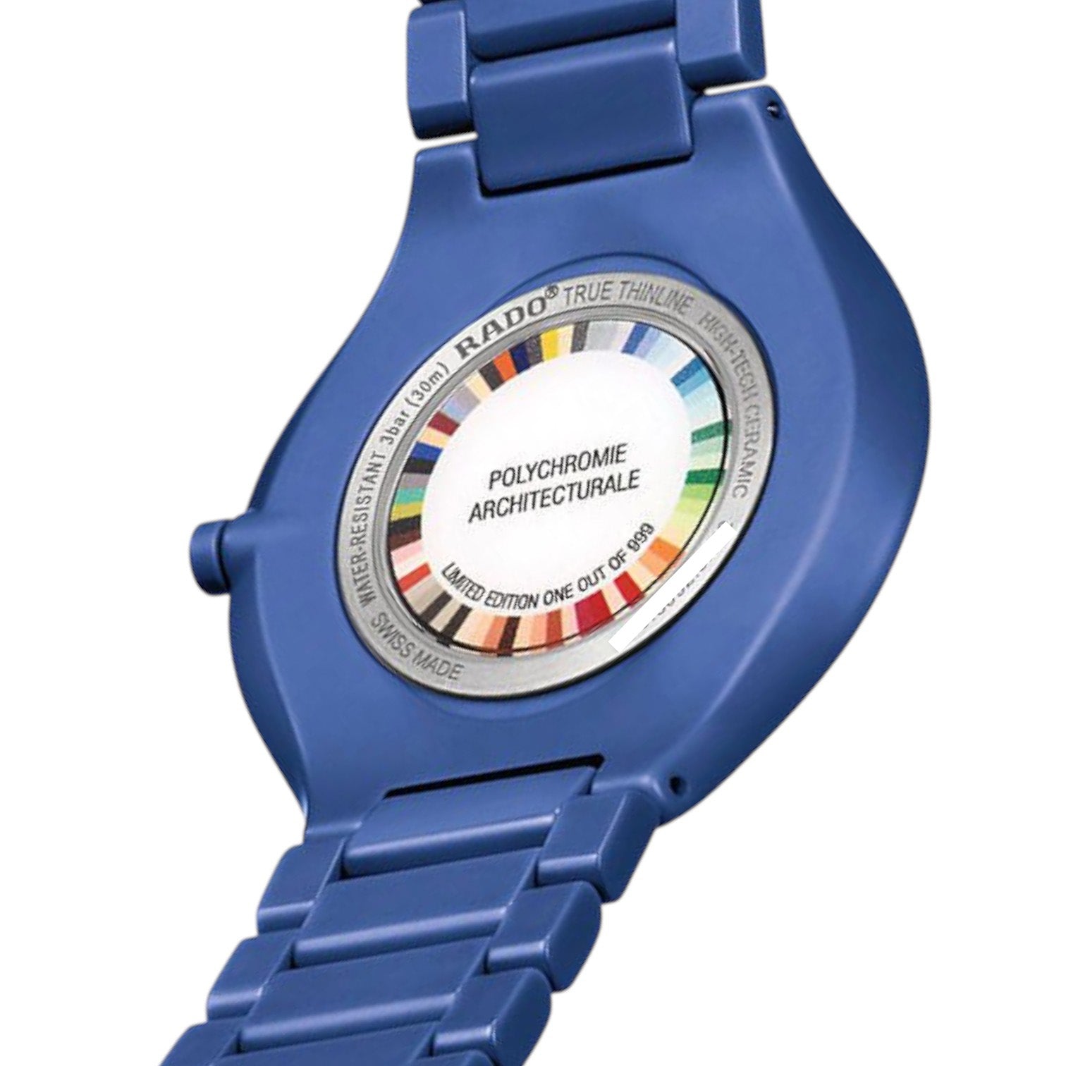 Rado True Round Thinline Les Couleurs Le Corbusier Spectacular ultramarine 4320K Lim. Edition Quarzo 39 mm Ref. R27092622 - ON8858