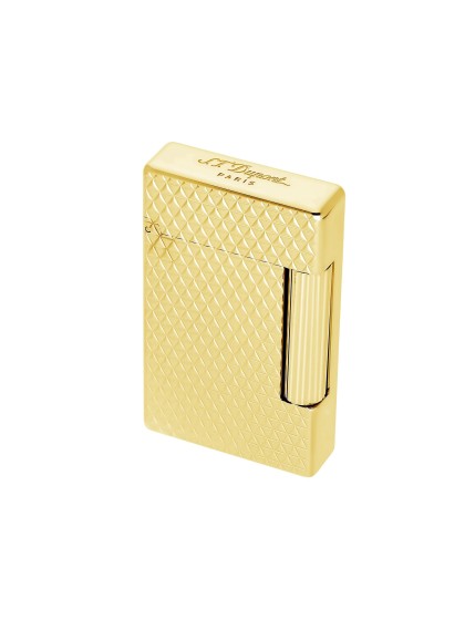 S.T. Dupont Initial Diamond Head lighter gold